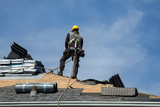 Professional Gutter Installation technician working in Old Bridge, NJ